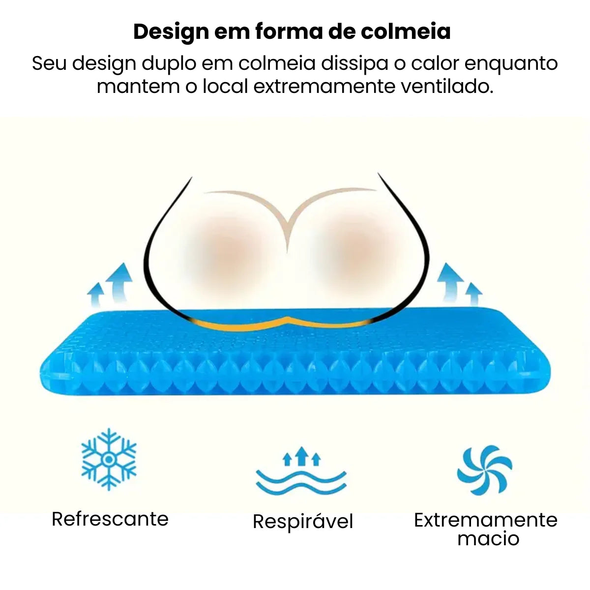 Almofada Ergonômica em Gel Interioriz™
