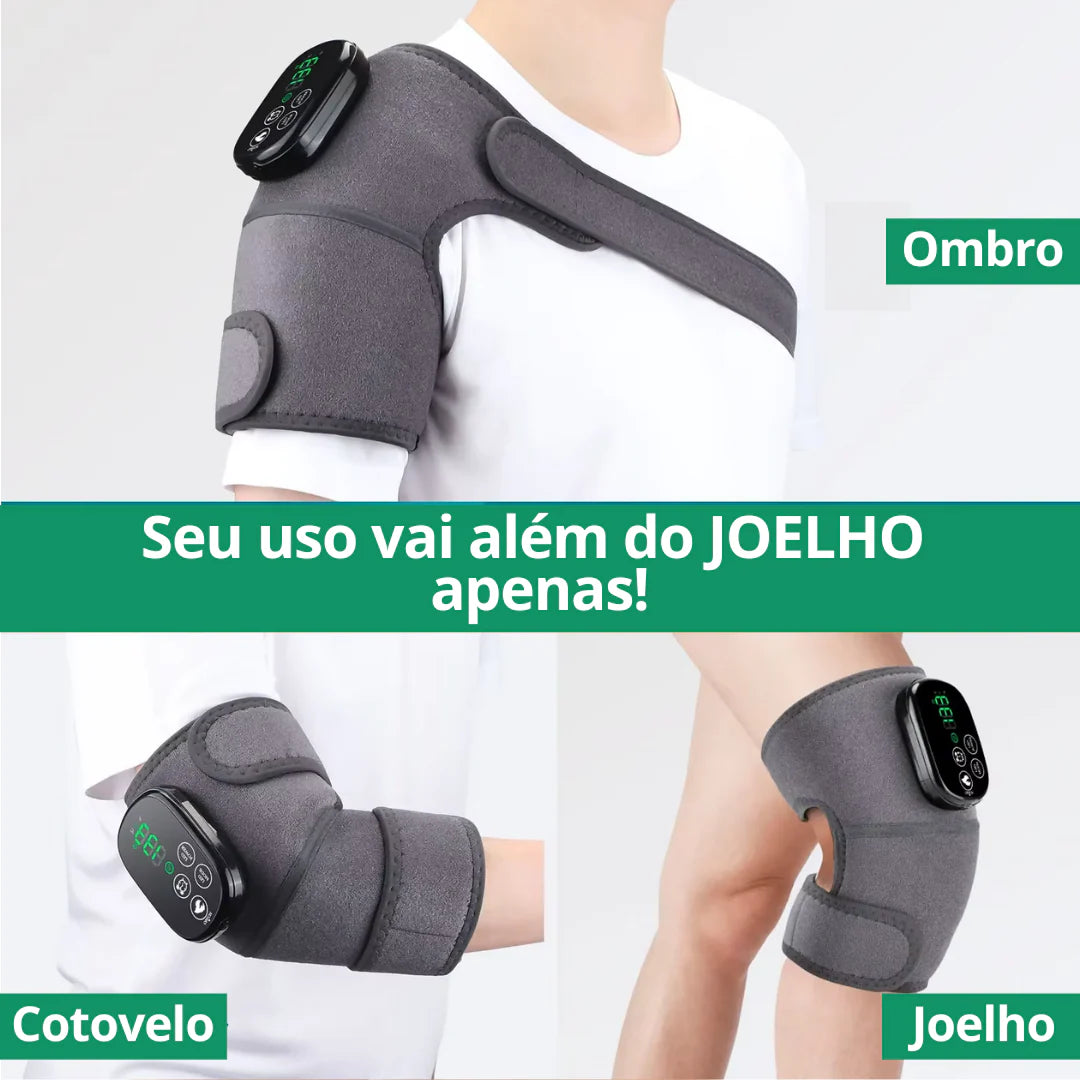 Joelheira com Massagem e Aquecimento para Dores Interioriz