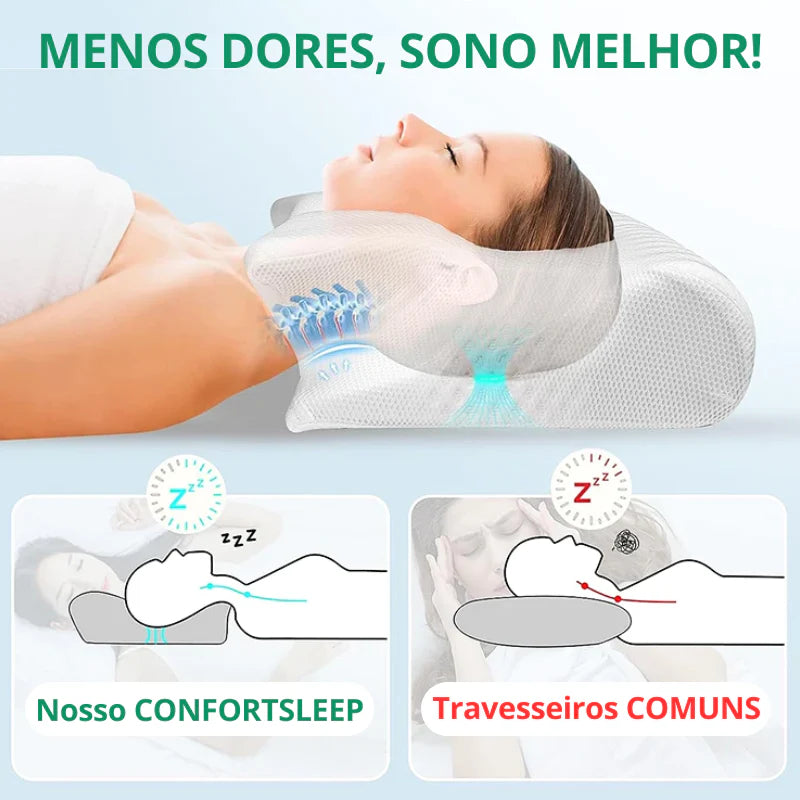 Travesseiro Especial Pescoço e Cabeça ConfortSleep Interioriz™