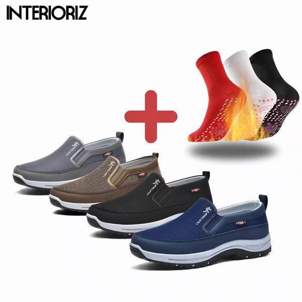 Kit Conforto Total: Tênis Ortopédico + 3 Pares de Meias Compressiva Grátis