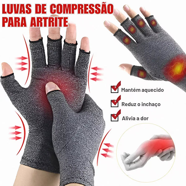 Luva Magnética de Compressão para Alívio de Dores Interioriz