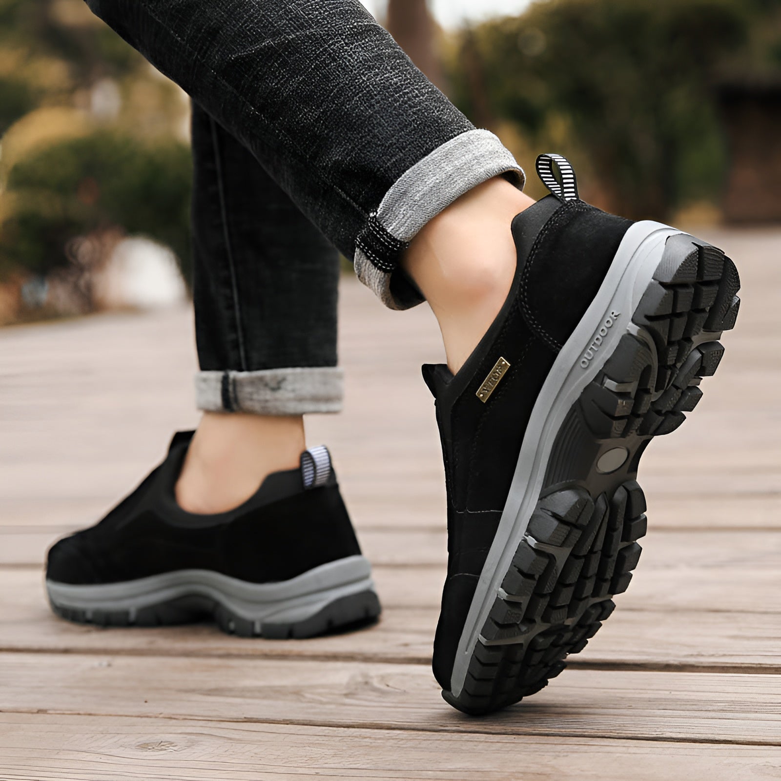Sapatênis Ortopédico de Camurça Masculino OrthoWalk Interioriz